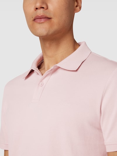 s.Oliver RED LABEL Regular Fit Poloshirt mit Label-Stitching Rosa 3