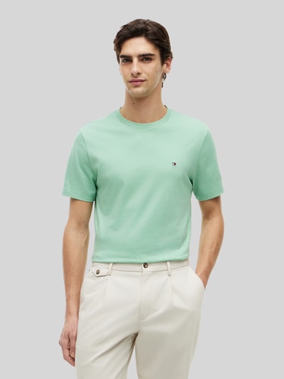 Tommy Hilfiger Regular Fit T-Shirt aus reiner Baumwolle Hellgruen 4