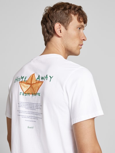 Forét T-Shirt mit Rundhalsausschnitt Modell 'ABODE' Offwhite 3