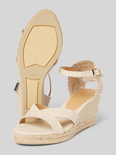 Castañer Sandalen met doornsluiting, model 'BRUNA' Offwhite - 4