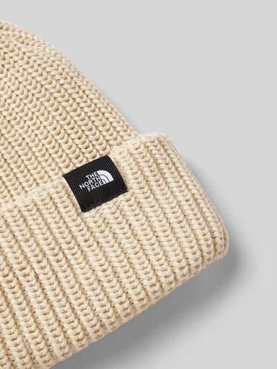 The North Face Strickmütze mit Label-Patch Beige 2