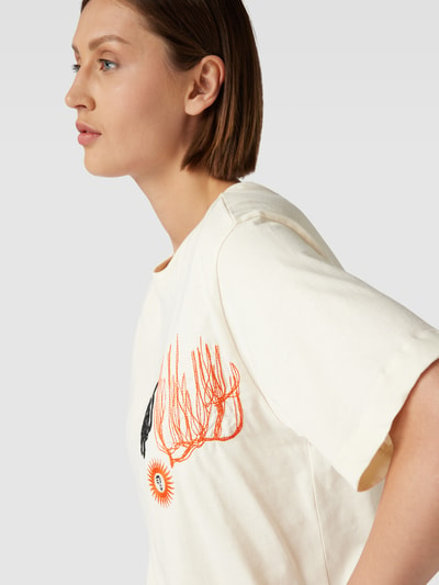 JAKE*S STUDIO WOMAN T-shirt met ronde hals Ecru - 3