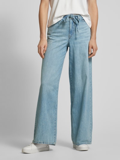 Vero Moda Wide belt jeans, model 'ANNET' Lichtblauw - 4