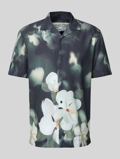 Colours & Sons Regular Fit Freizeithemd mit Reverskragen Blau 2