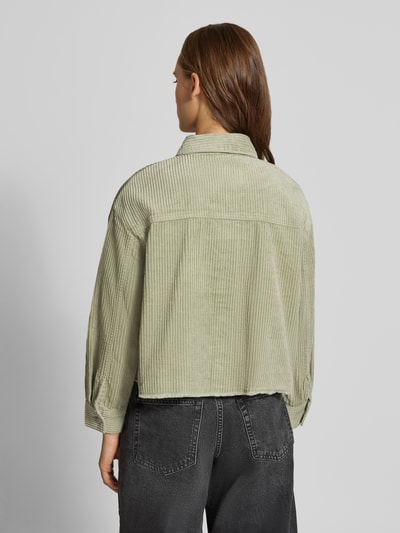 ONLY Loose fit overhemdjack van pure katoen model 'MARINA' Rietgroen - 5