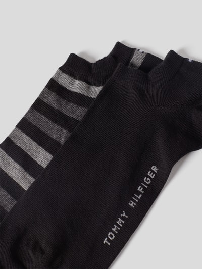 Tommy Hilfiger Sneakersocken mit Label-Print im 2er-Pack Black 2