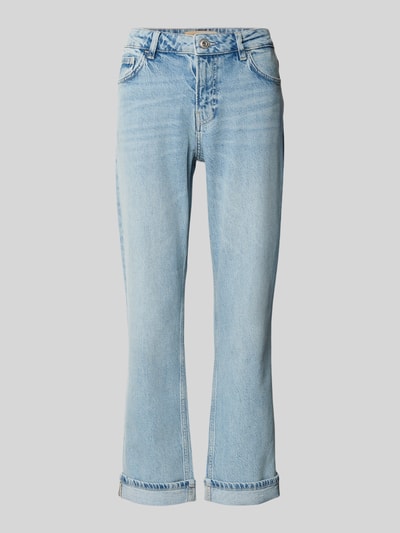 Produktfoto, Jeans mit Aufschlag Modell 'Colorado Mai' van MOS MOSH, regular fit, mix van katoen en lyocell, steekzakken, dames