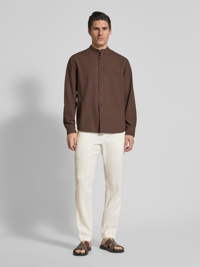 Tommy Hilfiger Loose fit stoffen broek van linnenmix, model 'HARLEM' Wit - 1