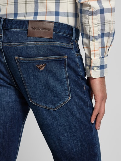 Emporio Armani Jeans mit Eingrifftaschen und Label-Detail Jeansblau 3
