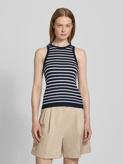 Tommy Hilfiger Slim Fit Pullunder aus reiner Baumwolle Marine 4