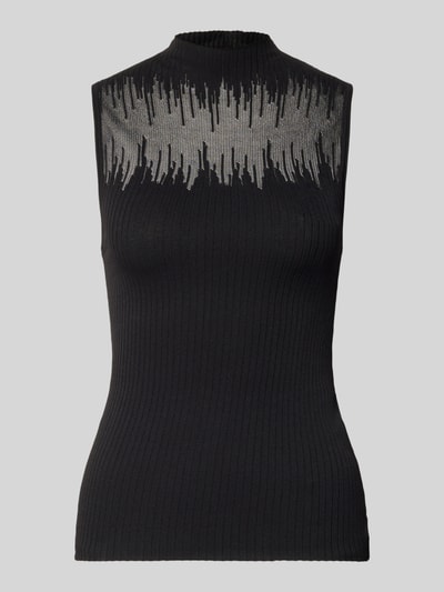 HUGO Slim Fit Top mit Mock Neck Modell 'Sieffy' Black 2