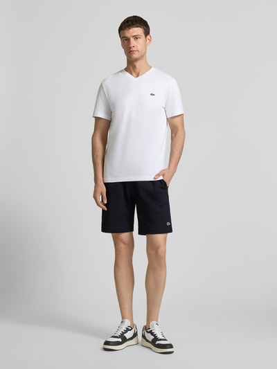 Lacoste Regular Fit Sweatshorts aus Baumwoll-Mix Black 1