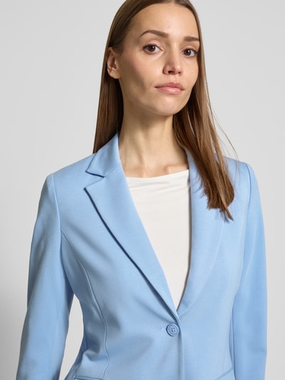 Tom Tailor Shaped Fit Blazer aus Jersey-Viskose-Mix mit angedeuteten Pattentaschen Hellblau 3