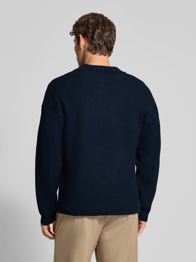 Drykorn Strickpullover mit Polokragen Blau 5