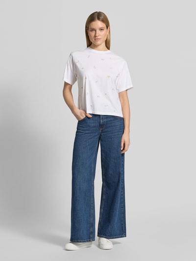 Jake*s Casual T-shirt z rękawem 1/2 Biały 1