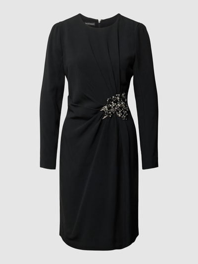 Emporio Armani Cocktailkleid aus reiner Viskose Black 1