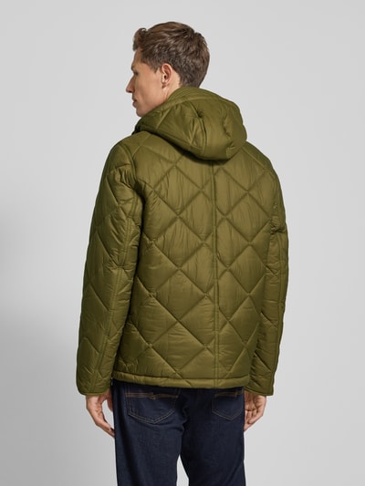 Barbour Steppjacke mit Stehkragen Oliv 5