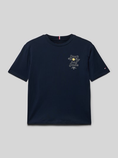Tommy Hilfiger Teens T-Shirt mit Statement-Print Marine 1