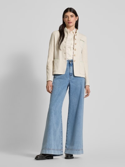 WHITE LABEL Blazer mit Stehkragen Sand 1