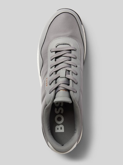 BOSS Sneakers met vetersluiting, model 'Titanium' Middengrijs - 3