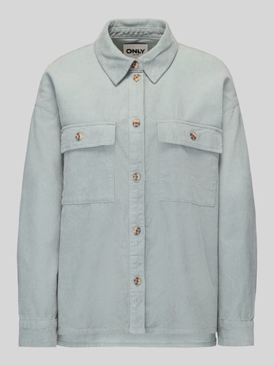 ONLY Relaxed Fit Hemdjacke aus reiner Baumwolle Modell 'MOXIE' Schilf 2
