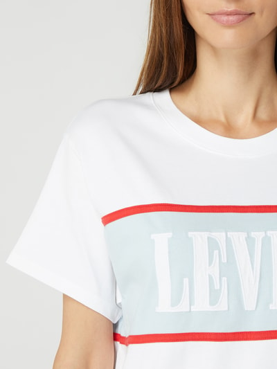 Levi's® T-Shirt mit Logo-Print Modell 'Cameron' Weiss 3