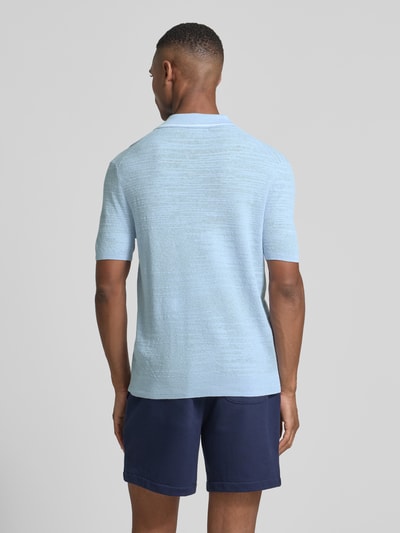 Polo Ralph Lauren Poloshirt met labelstitching, model 'JOHNNY' Lichtblauw - 5