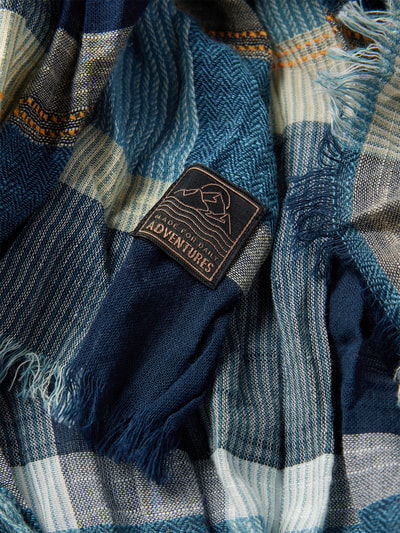 camel active Schal mit Label-Details Blau 2