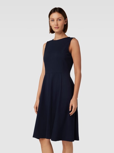 Lauren Ralph Lauren Knielange jurk in mouwloos design, model 'CHARLEY' Marineblauw - 4