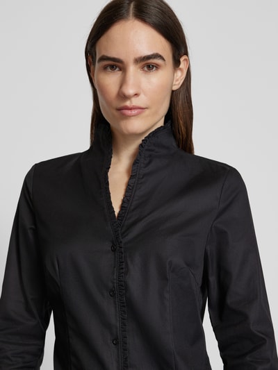 Christian Berg Woman Regular Fit Bluse mit Stehkragen Black 3