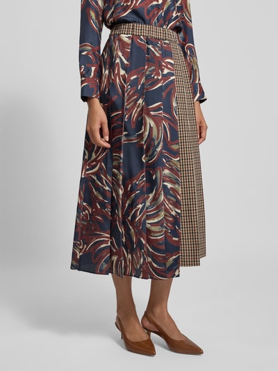 Weekend Max Mara Midi-Rock aus Schurwoll-Mix Modell 'FANALE' Bordeaux 4