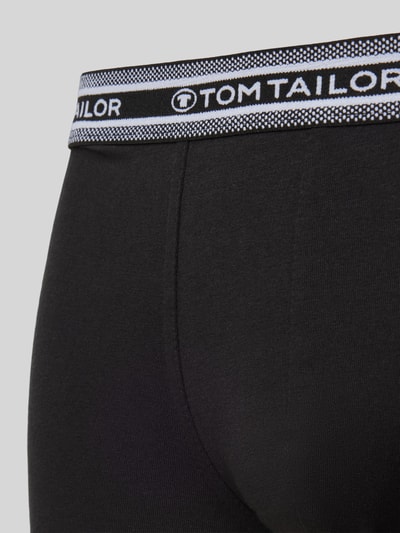 Tom Tailor Regular Fit Trunks im 5er-Set aus weicher Baumwolle mit elastischem Label-Bund Black 2