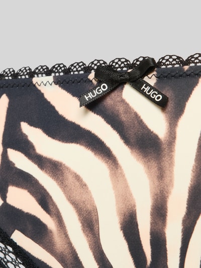 HUGO Panty mit Animal Print Modell 'UNIQUE' Black 2