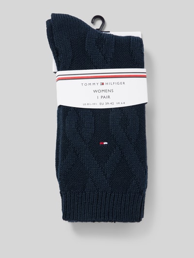 Tommy Hilfiger Skarpety z detalem z logo Ciemnoniebieski 3