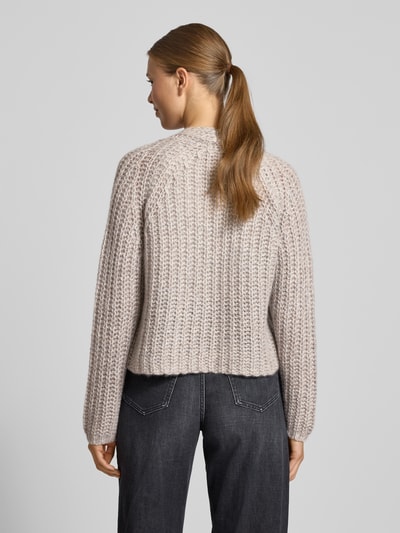 Hemisphere Gebreid jack van kasjmiermix met knoopsluiting Lichtgrijs gemêleerd - 5