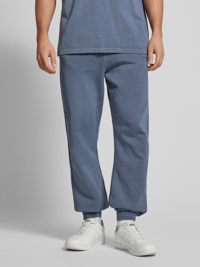 Pegador Sweatpants mit elastischen Abschlüssen Rauchblau 4