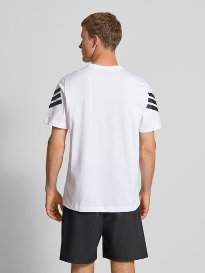 adidas Sportswear T-Shirt mit Logo und Rundhalsausschnitt Weiss 5
