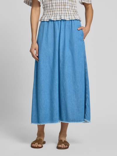 American Vintage Spódnica midi w stylu dżinsowym model 'IZEWAY' Jasnoniebieski 4