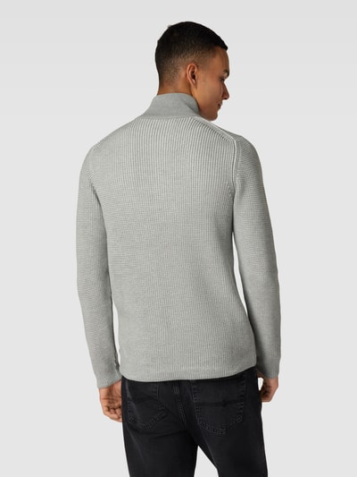 Cinque Gebreide pullover met opstaande kraag, model 'Falco' Zilver - 5