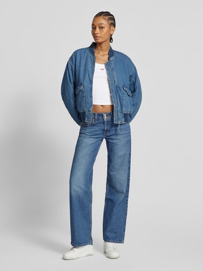 Levi's® Top z efektem prążkowania Biały 1