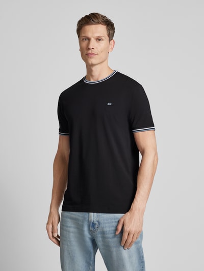 Christian Berg Men T-shirt z okrągłym dekoltem Czarny 4
