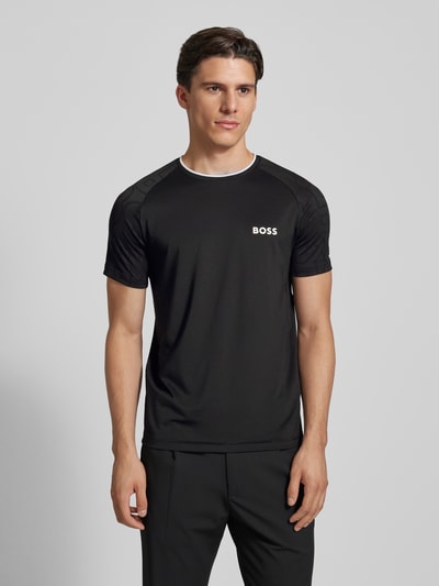 BOSS Green T-Shirt mit Label-Print Black 4