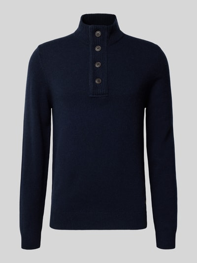 Barbour Regular fit schipperstrui van zuivere wol Marineblauw - 2