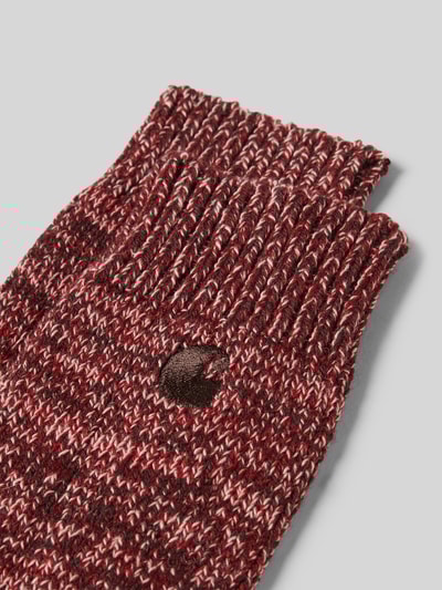 Carhartt Work In Progress Sokken met labelstitching, model 'Tony' Donkerbruin - 2