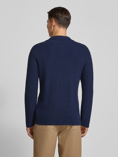 RAGMAN Strickjacke mit Knopfleiste Marine 5