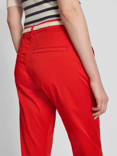 s.Oliver RED LABEL Regular fit chino van katoenmix Rood - 3