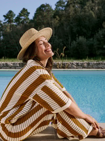 P&C* curated by Anna Schürrle Strickpullover mit 1/2-Arm Camel 6