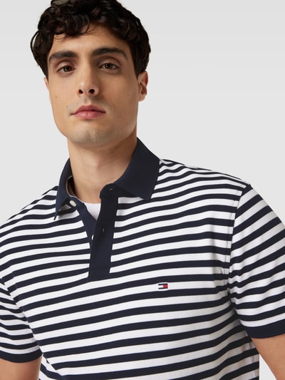 Tommy Hilfiger Koszulka polo z wyhaftowanym logo Granatowy 3