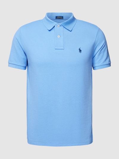 Polo Ralph Lauren Regular fit poloshirt met labelstitching Bleu - 2