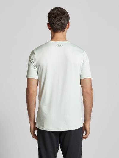 Under Armour T-shirt z nadrukiem z logo Miętowy 5